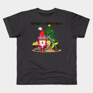 Biker Santa Kids T-Shirt